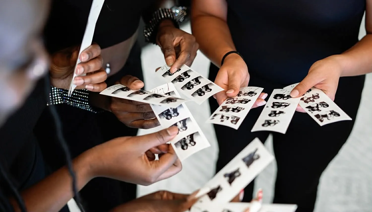 Colección de tiras de fotos personalizadas de celebraciones anteriores